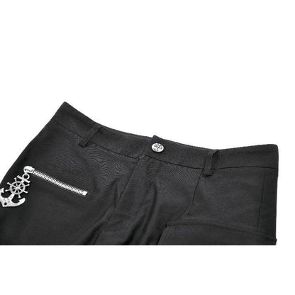 Black Punk Utility Rave Shorts | Dark in Love
