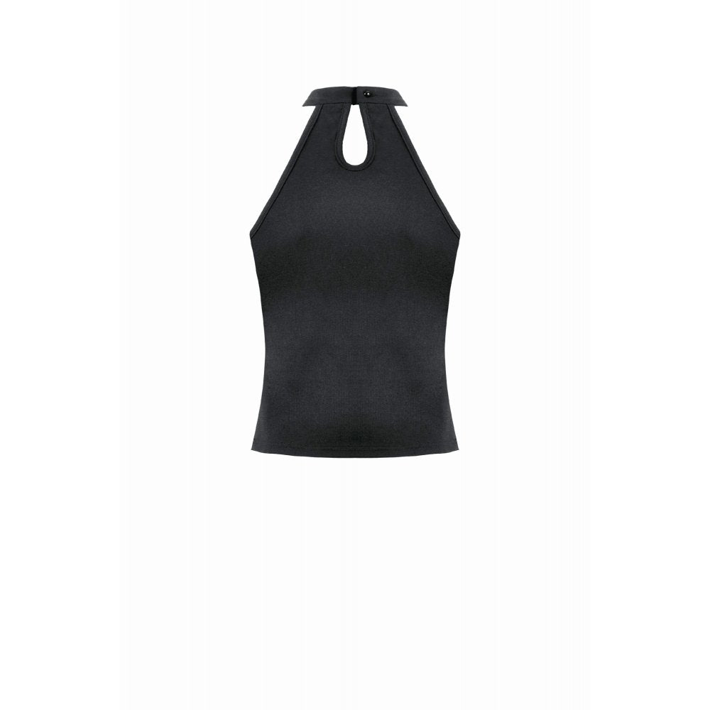 Black Buckle Mesh Rave Top | Dark in Love