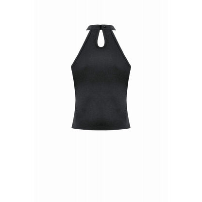 Black Buckle Mesh Rave Top | Dark in Love
