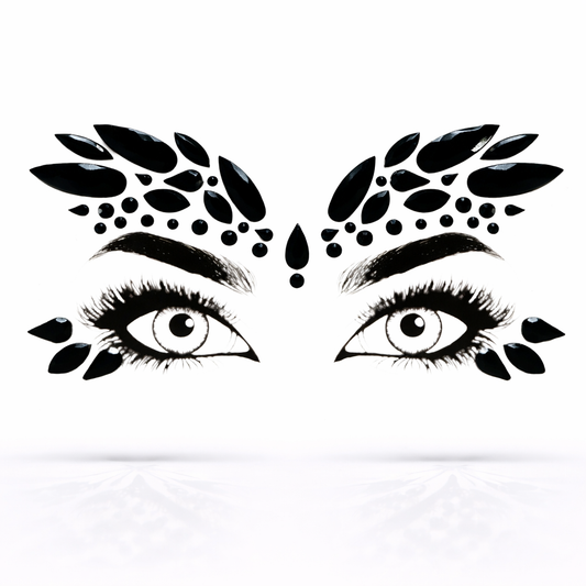 black festival face gems nemesis self adhesive design