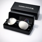 Diffraction glasses in premium hard case with Wonkiwear gift box and accessories included