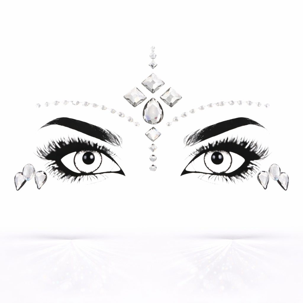 festival face gems harmonia symmetrical design