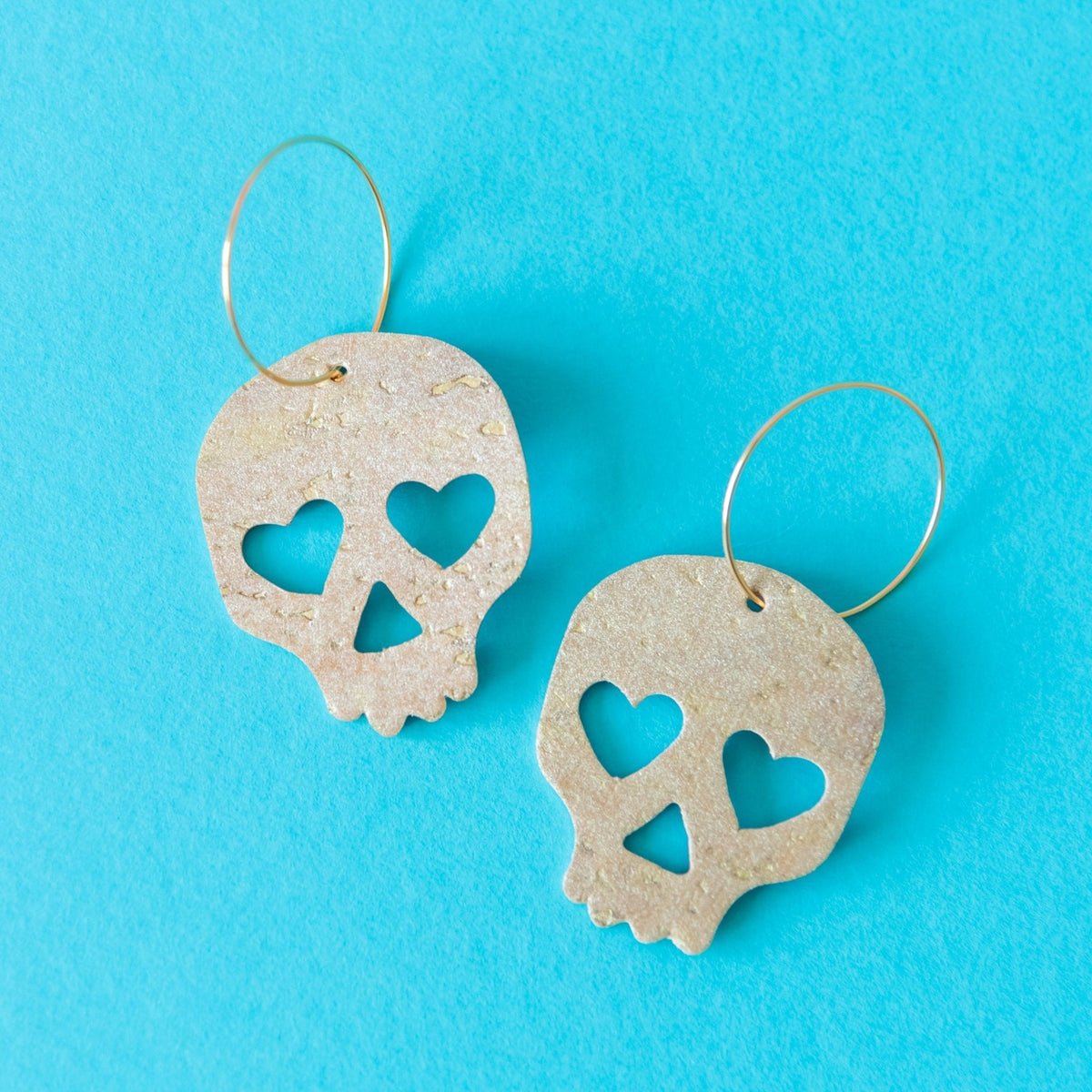 Trend Tonic skull statement earrings product detail showing the skull pendant design.
