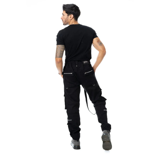 Vixxsin Halston Black Cargo Trousers