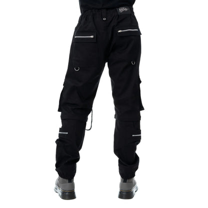 Vixxsin Halston Black Cargo Trousers