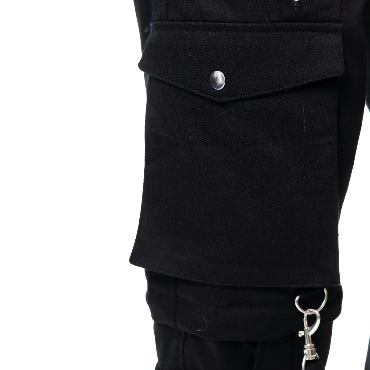 Vixxsin Halston Black Cargo Trousers