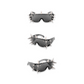 Sunglasses - Punk Silver Spikes Glasses, Black