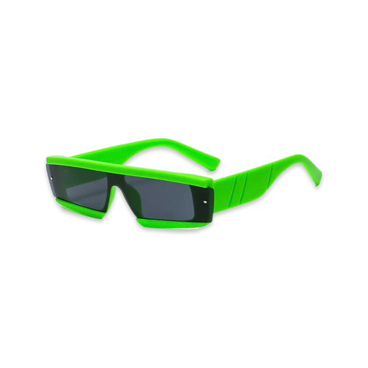 Sunglasses - Futuristic Neon Glasses, Green