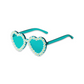 Sunglasses - Heart shaped daisy colour therapy glasses, Blue