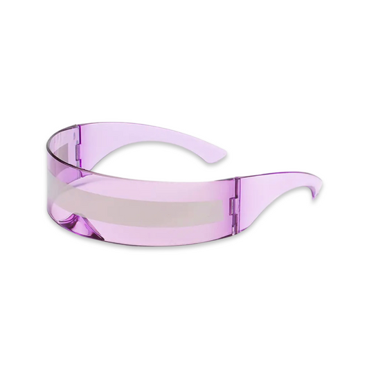Sunglasses - Futuristic shield, Lilac