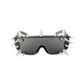 Sunglasses - Punk Silver Spikes Glasses, Black