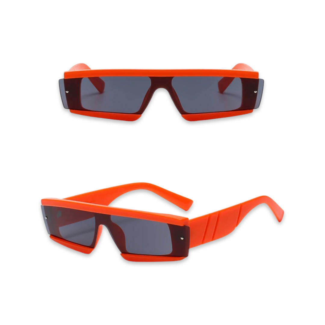 Sunglasses - Futuristic Neon Glasses, Orange