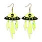 Earrings - Neon UFO Lightning drops