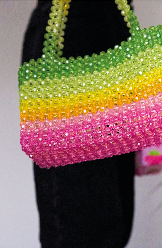 Summer Day Bead Bag | Colourful Beaded Festival Bag