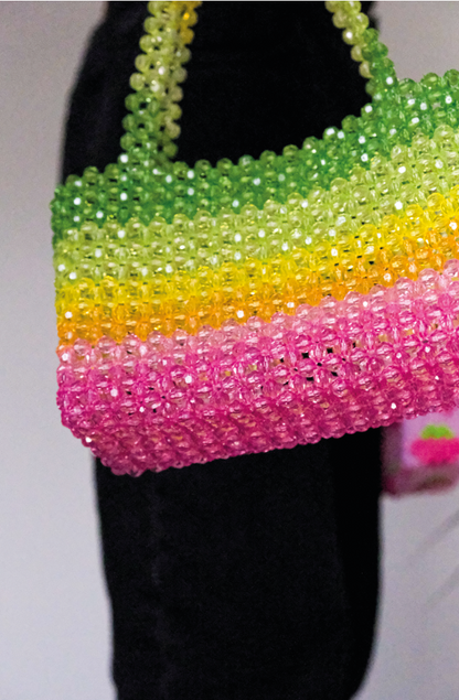 Summer Day Bead Bag | Colourful Beaded Festival Bag