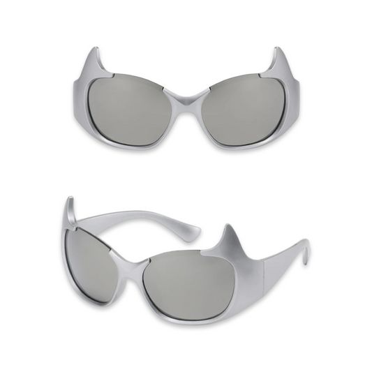 Sunglasses - Futuristic Animal Instincts Glasses, Silver