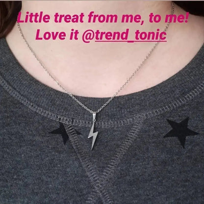 Lightning Bolt Necklace | Statement Jewellery