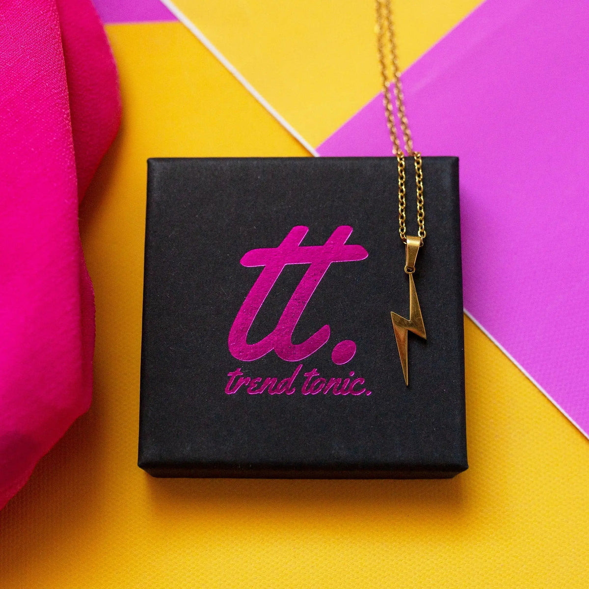 Lightning Bolt Necklace | Statement Jewellery