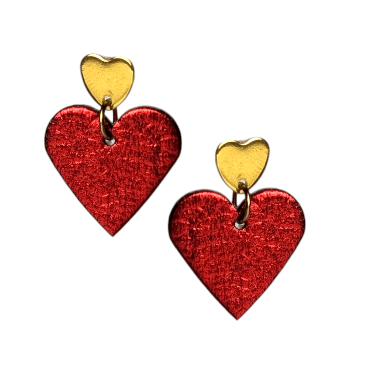 Lovestruck Leigh Red Mini Heart Stud Earrings | Heart Jewellery