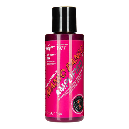 Manic Panic Amplified Hot Hot Pink EU Formula 118ml semi-permanent hair colour in vibrant UV reactive magenta pink