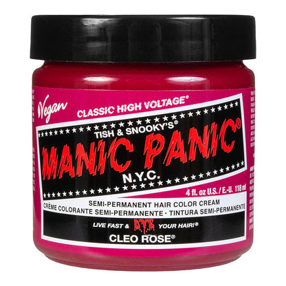 Manic Panic Cleo Rose warm magenta pink semi-permanent hair dye, Classic High Voltage 118ml vegan formula