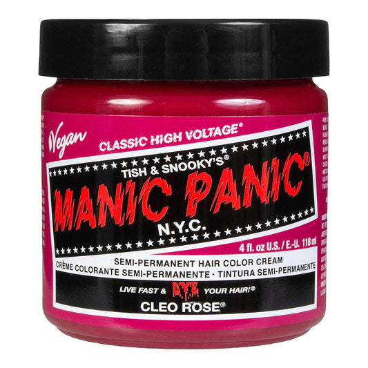 Manic Panic Cleo Rose warm magenta pink semi-permanent hair dye, Classic High Voltage 118ml vegan formula