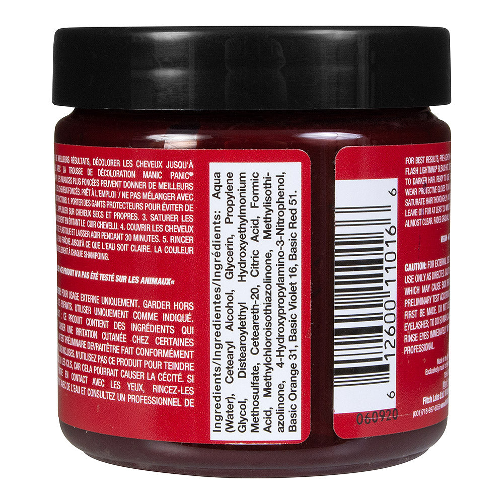 Manic Panic Infra Red Deep Mahogany Red Semi-Permanent Hair Dye | Classic High Voltage