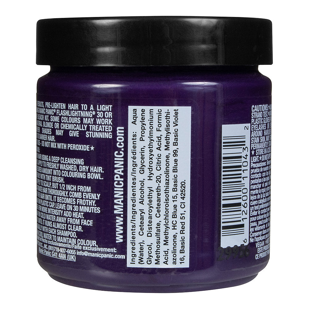 Manic Panic Violet Night Deep Purple Semi-Permanent Hair Dye | Classic High Voltage