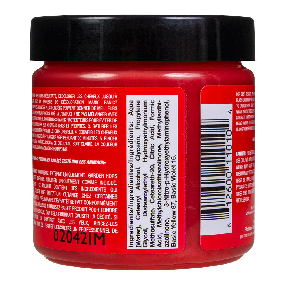 Manic Panic Wildfire Red-Orange UV Reactive Semi-Permanent Hair Dye | Classic High Voltage