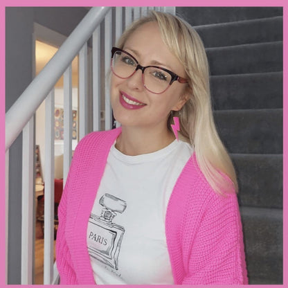 Neon Pink Lightning Bolt Hoop Earrings | Cork Statement Jewellery