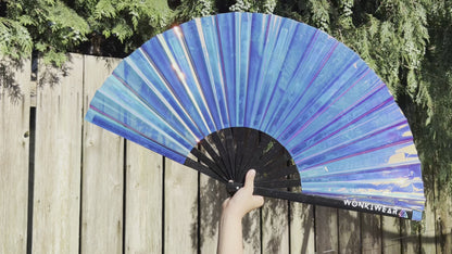 Mermaid Wishes Iridescent Festival Fan