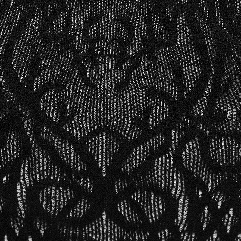 Black Mesh Rave Mini Dress | Punk Rave
