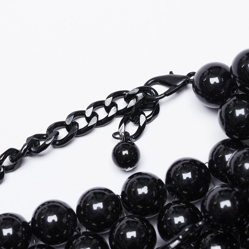 Black Beaded Rave Body Harness | Punk Rave