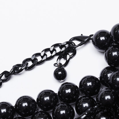 Black Beaded Rave Body Harness | Punk Rave