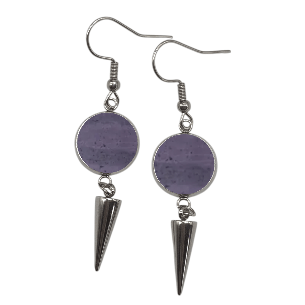 Spiked Leopard Cork Earrings | Statement Jewellery
