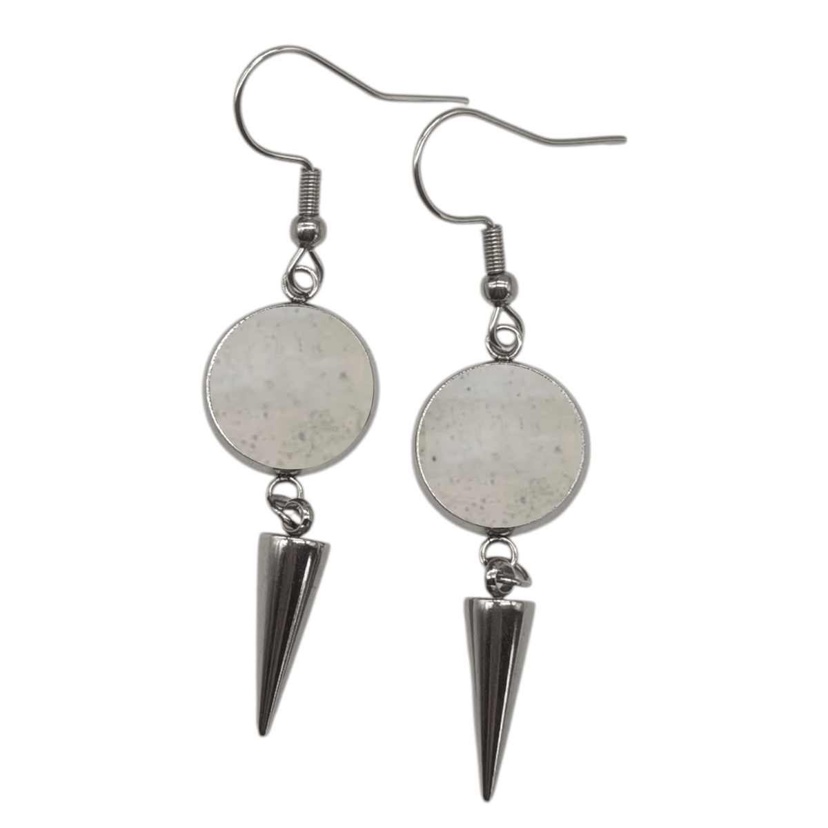 Spiked Leopard Cork Earrings | Statement Jewellery