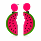 Watermelon earrings UK bright fruit drop festival earrings