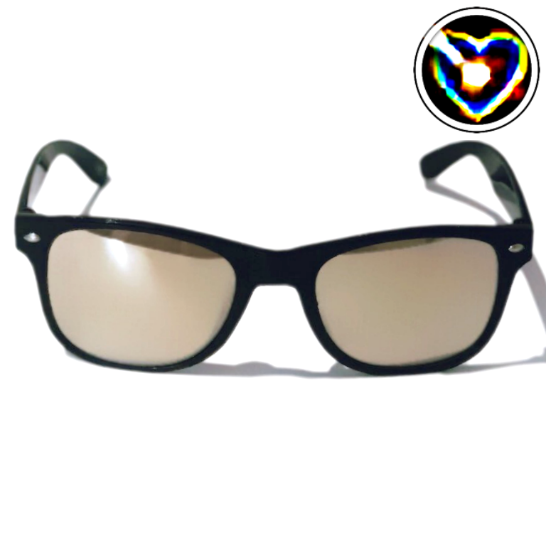 Diffraction Glasses - Lovestruck, Heart Effect (Black)-Accessories-WonkiWear