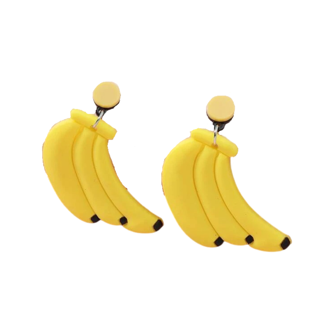 Earrings - Bunch of bananas drops
