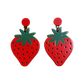 Earrings - Oversized strawberry drops