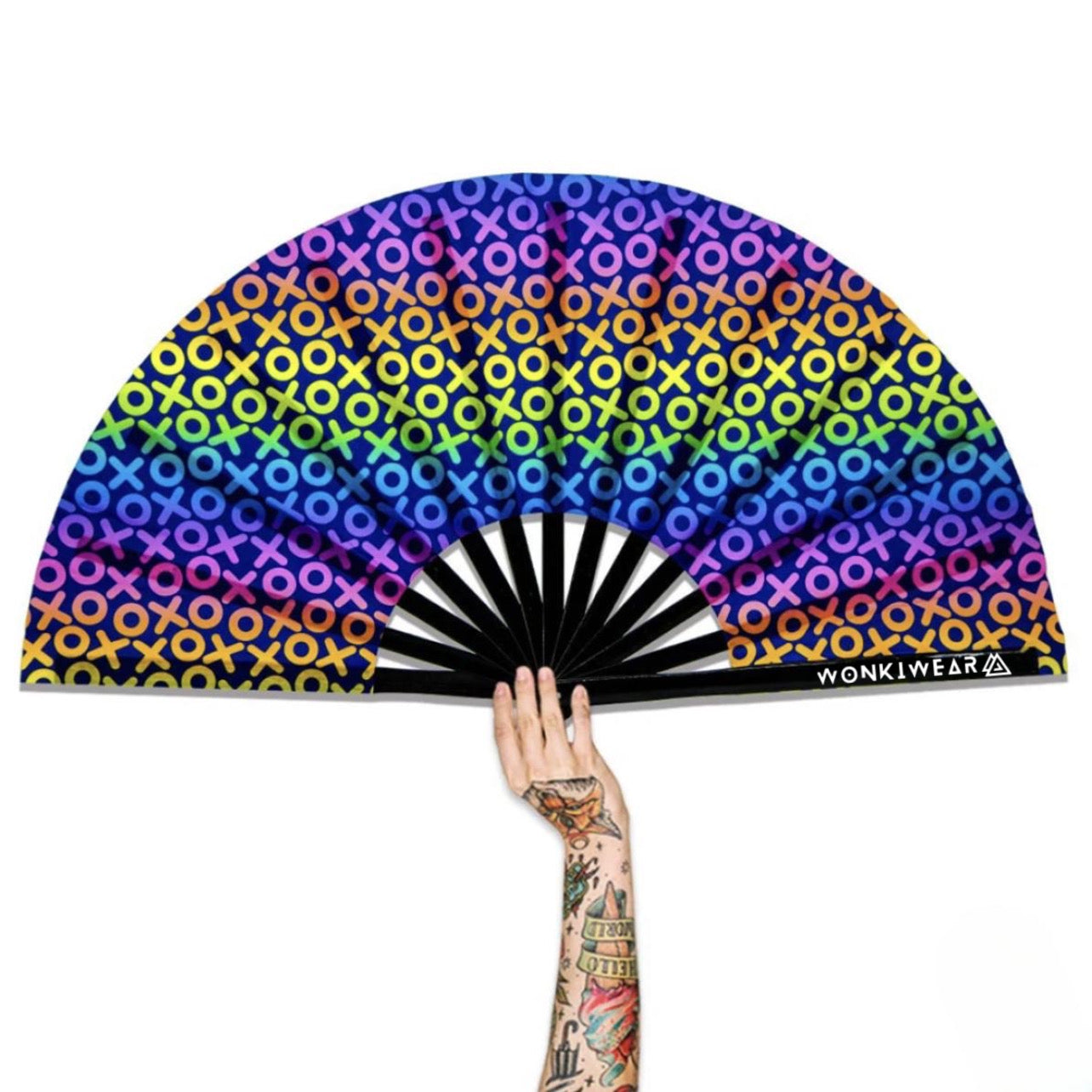 XL Festival Fan - UV Reactive, Hugs and Kisses