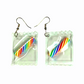 Earrings - Candy packet clear drops