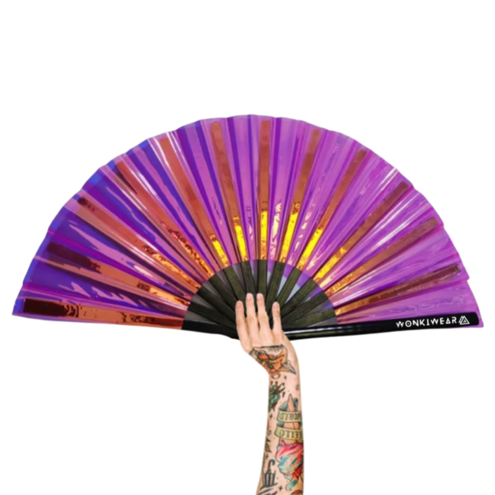 XL Festival Fan - Iridescent, pink passion