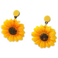 Earrings - Oversized sunflower drop