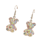 Earrings - Iridescent bear drop