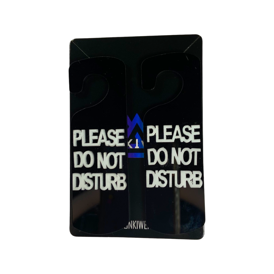 Earrings - Oversized please do not disturb sign studs
