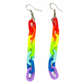 Earrings - Rainbow chain drop