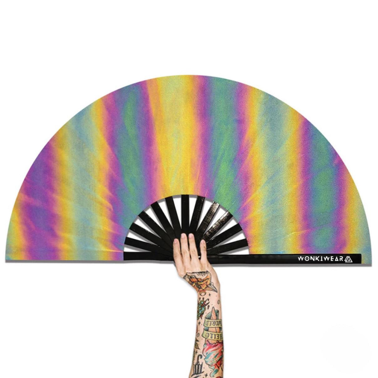 XL Festival Fan - Flash Reflective, Oil Slick