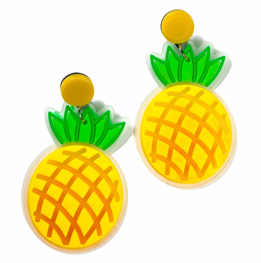 Earrings - Oversized pineapple drops