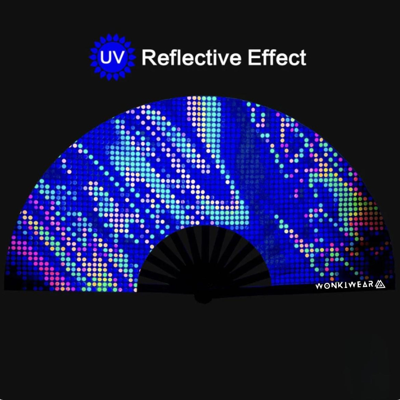 XL Festival Fan - UV Reactive, Microdots